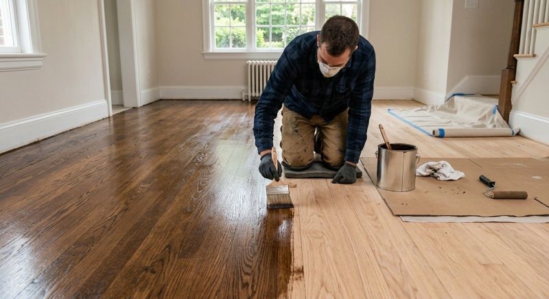 Hardwood Floor Staining in Overland Park, KS