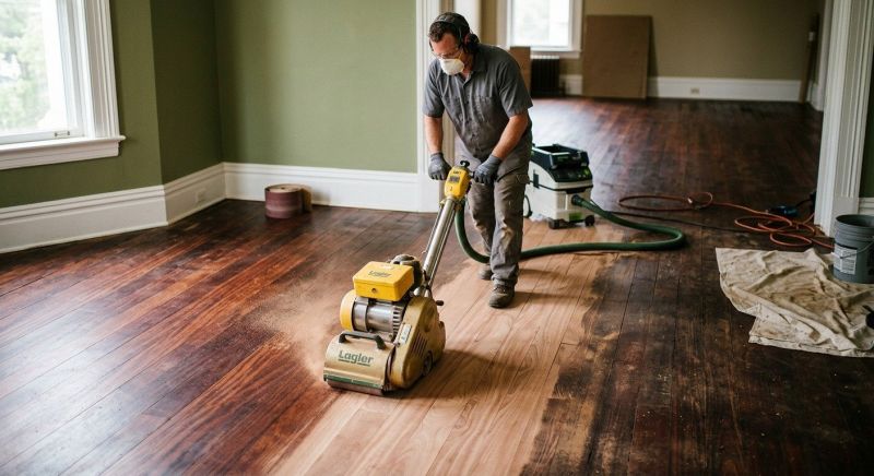Tiger Wood Floor Refinishing in Overland Park, KS