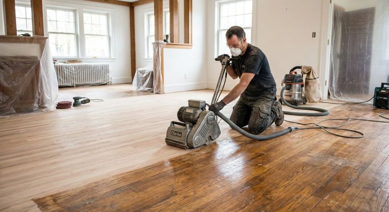 Tiger Wood Floor Refinishing in Alpharetta, GA